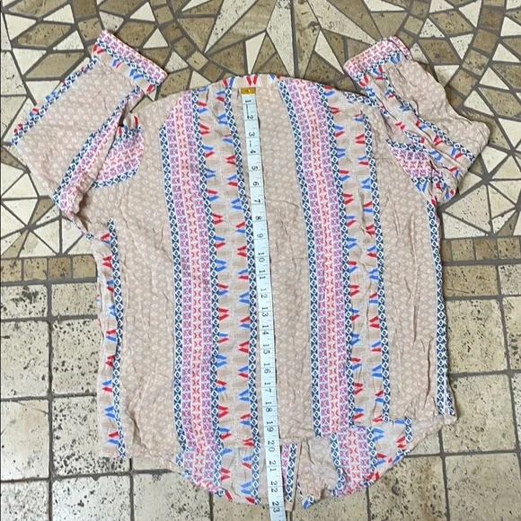 MAEVE ANTHROPOLOGIE Button Multicolored Blouse XS - Picture 3 of 9